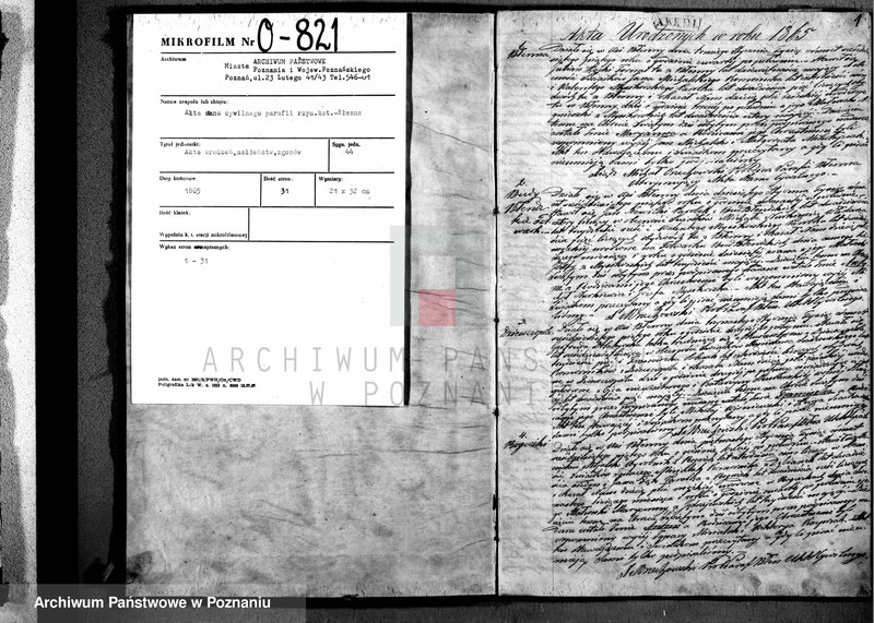 Obraz 2 z jednostki "Duplikat urodzonych, zaślubionych i zgonów"