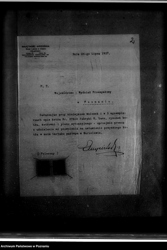 Obraz 6 z jednostki "Tartak parowy w Marzelewie powiat wrzesiński nr woj. 4840"