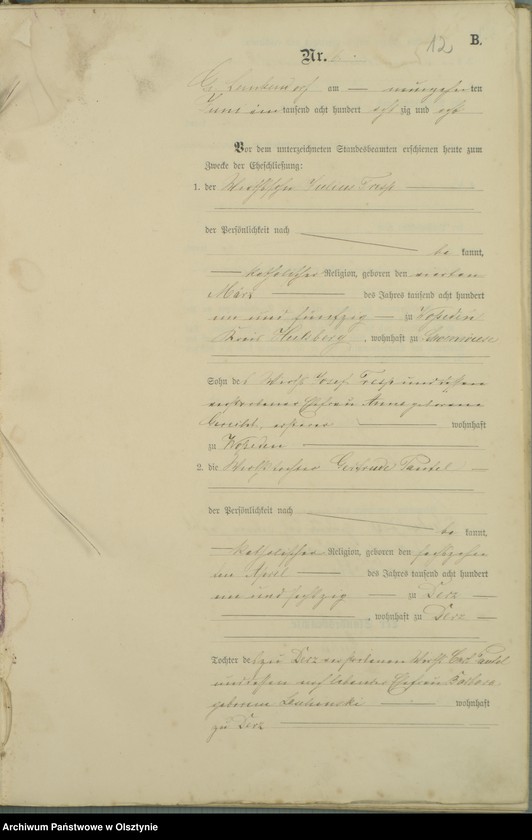 image.from.unit.number "Heiraths-Haupt-Register Nr 1 - 13"