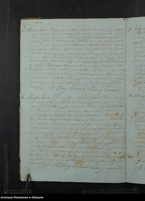 image.from.unit.number "Akta Urodzenia, Małżeństw, Zeyścia Parafij Janowskiej Powiatu Przasnyskiego w Gubernij Płockiej z roku 1852"
