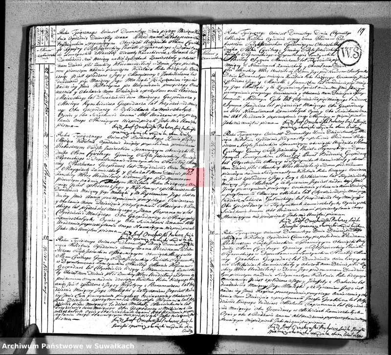image.from.unit.number "Akta urodzonych gminy święto-jeziorskiey od 1-go stycznia 1812"