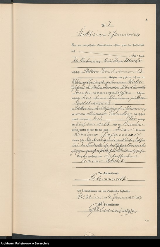 image.from.unit.number "Geburts-Register (Neben-Register) Band I"