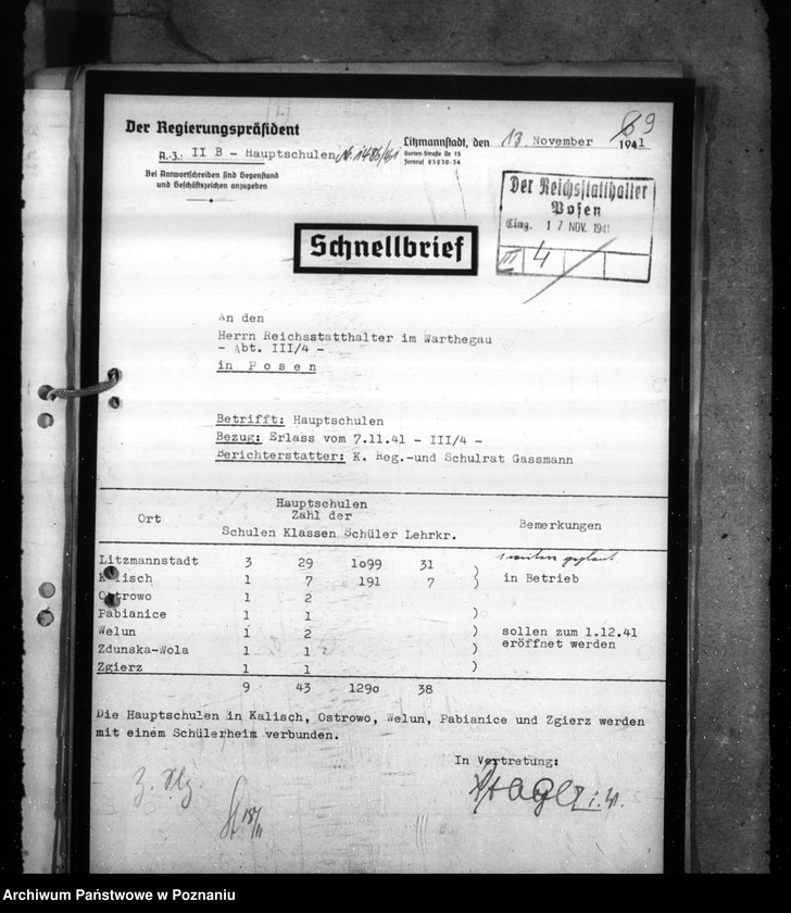 Obraz 13 z jednostki "Statistik der Hauptschulen"