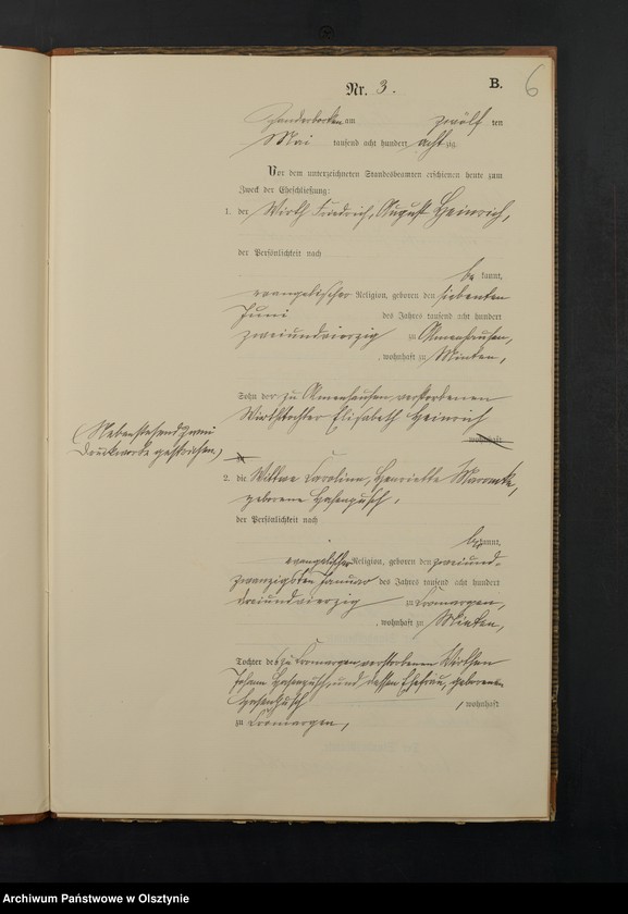 image.from.unit.number "Heiraths-Neben-Register Nr 1 - 19"