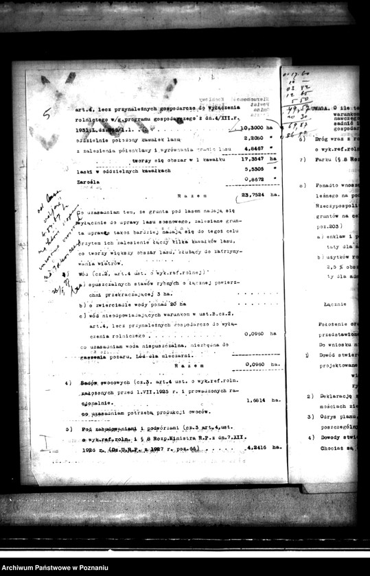 Obraz 9 z jednostki "Majątek Kochłowy wyłączenie z art. 4, 5 ustawy o reformie rolnej"