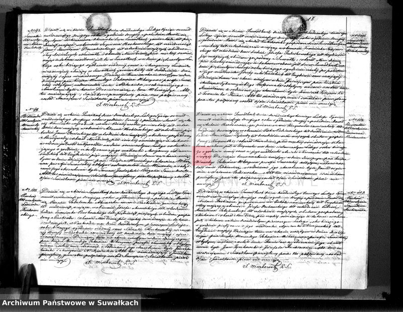 image.from.unit.number "Księga duplikat aktów urodzeń, małżeństw i zejścia parafii suwalskiej z roku 1862"