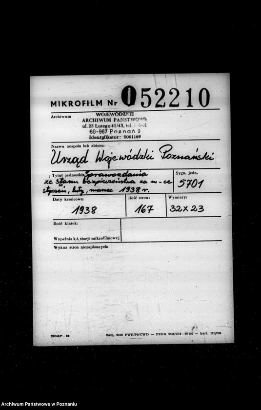 Obraz 2 z jednostki "Sprawozdania ze stanu bezpieczeństwa za miesiąc styczeń-luty-marzec 1938 r."