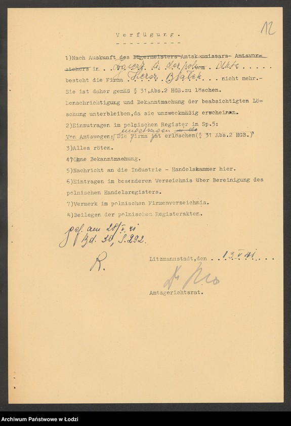 Obraz 14 z jednostki "Hersz Białek – sklep rzeźniczy"