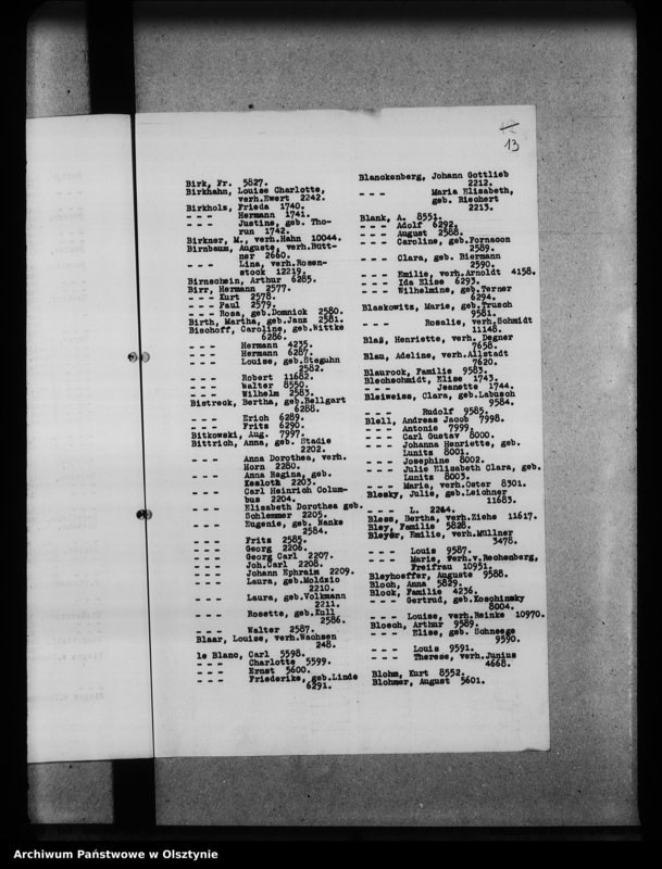 image.from.unit.number "Alphabetisches Namensverzeichnis der in Königsberg Begrabenen /do powyżej wym. 2 t. Grabbücher z 1933/"