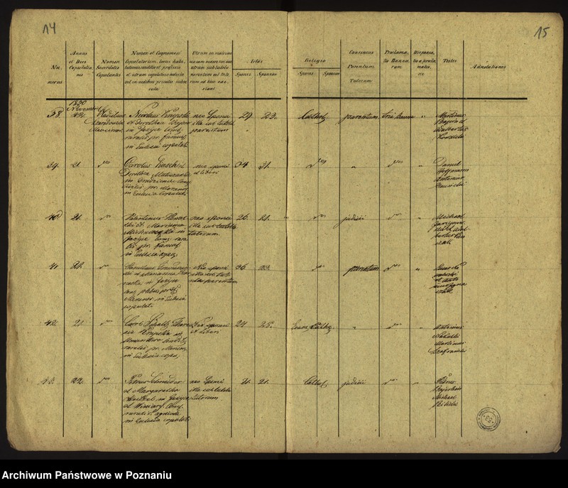 Obraz 10 z jednostki "Księga urodzeń, małżeństw i zgonów"
