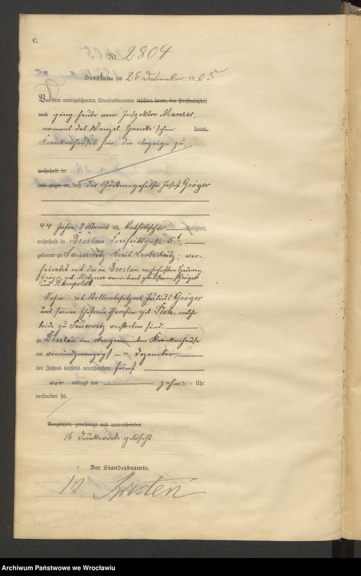 image.from.unit.number "Sterbe-Haupt-Register Breslau II 1905 Band 8"