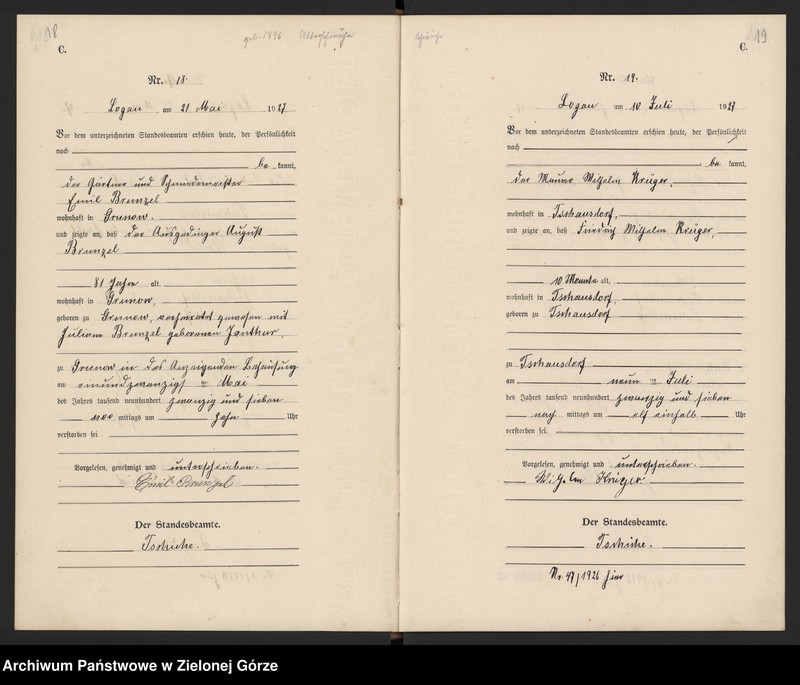 Obraz 12 z jednostki "[Księga zgonów]"