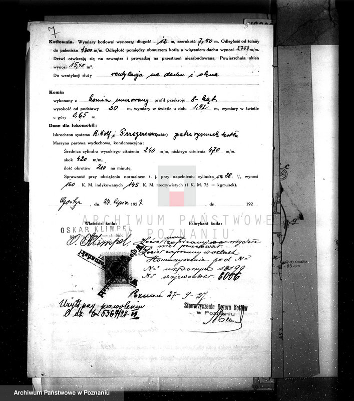 Obraz 11 z jednostki "Tartak W. Nawrockiego w Gostyniu nr woj. kotła 69"