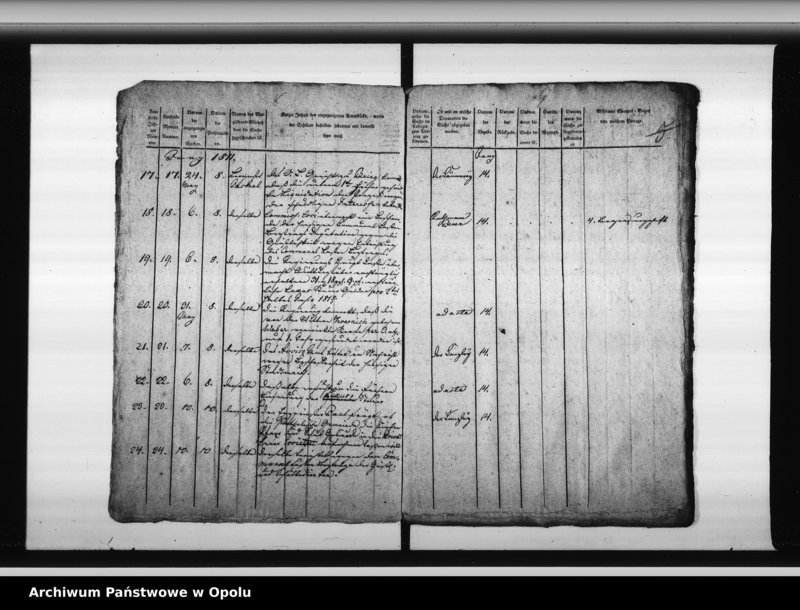 Obraz 7 z jednostki "Journal den eingegangenen Sachen beim Magistrat zu Oppeln angefangen im Juny 1811"