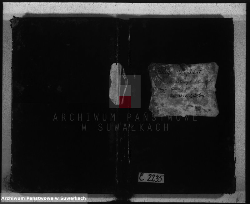 image.from.unit.number "Księga duplikat urodzonych, zaślubionych i umarłych w parafii katolickiej Puńsk na rok 1848"