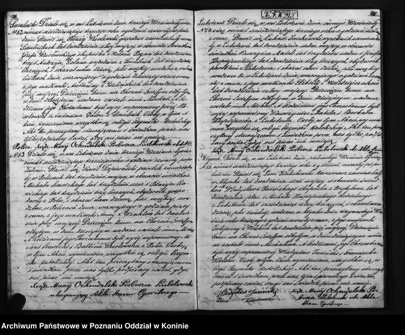 Obraz 19 z jednostki "Duplikat urodzonych, ślubów i zmarłych"