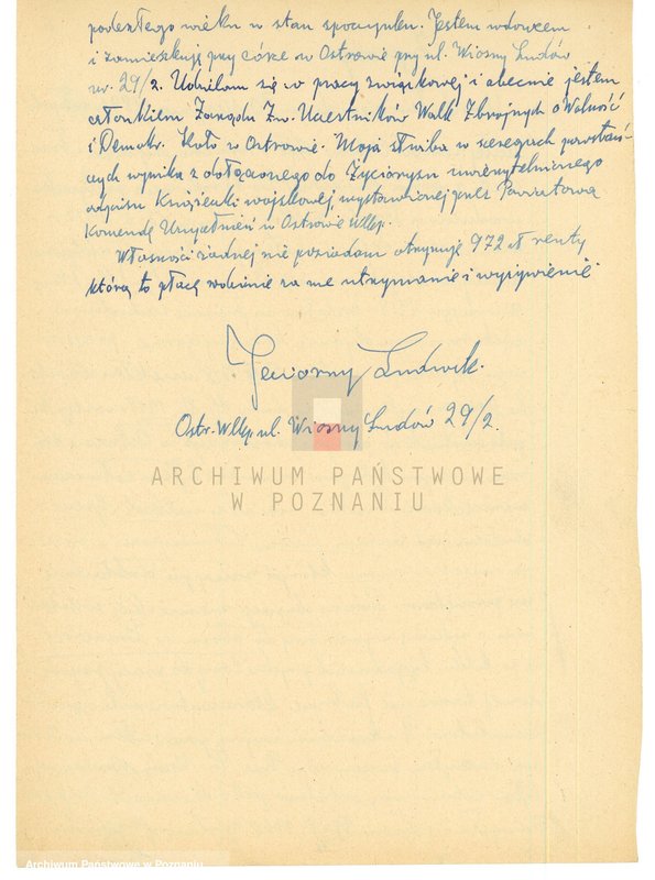 Obraz 16 z jednostki "Życiorysy powstańców wielkopolskich: J - tom V /Jeziorny Ludwik - Juszczak Jan/."