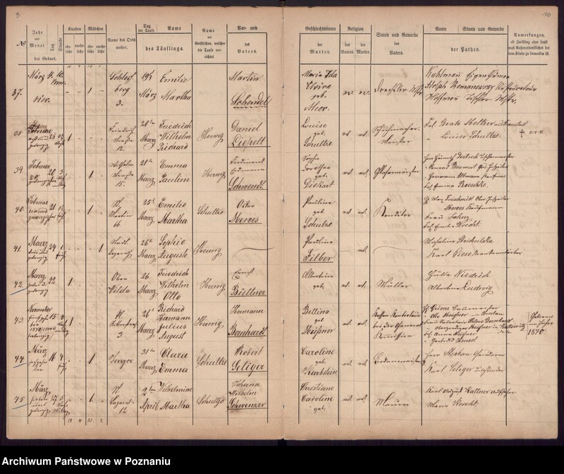 Obraz 7 z jednostki "[Akta urodzeń i chrztów, zgonów, ślubów]"