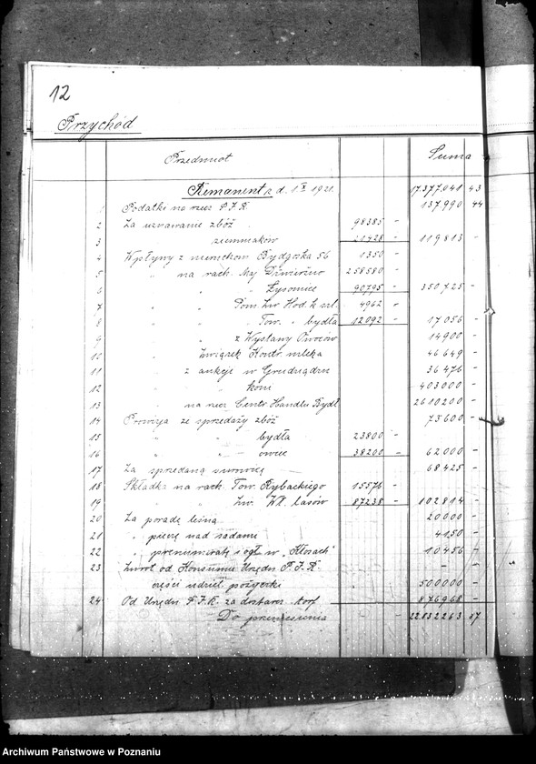 Obraz 17 z jednostki "Sprawozdania kasowe"