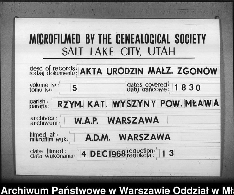 image.from.unit.number "Akta urodzeń, małżeństw i zgonów"
