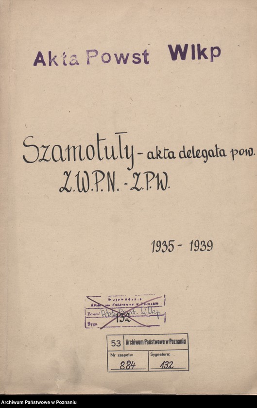 Obraz 3 z jednostki "Szamotuły - akta delegata powiatowego."