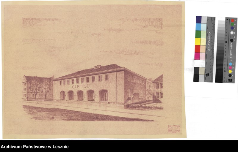 Obraz 1 z jednostki "Leszno miasto. Dokumentacja projektowa teatru."