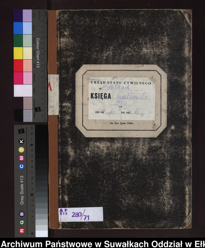 image.from.unit.number "Heirats-Neben-Register des Preussischen Standes-Amtes Rydzewen Kreis Lötzen"