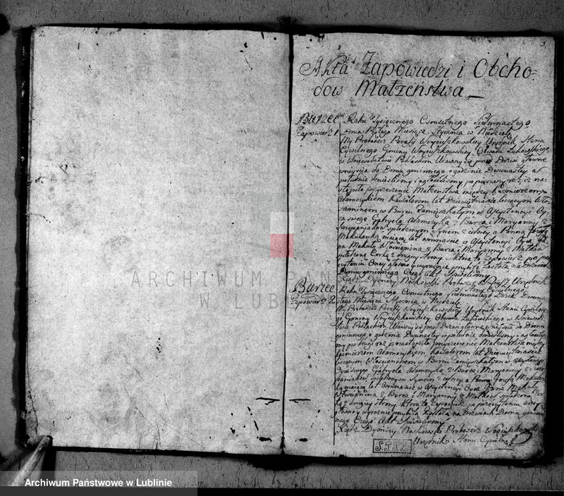 image.from.unit.number "Księga zapowiedzi i małżeństw"