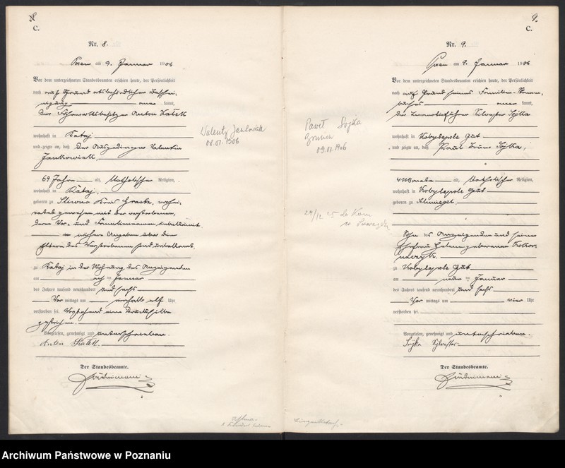 Obraz 7 z jednostki "Księga miejscowa zgonów"