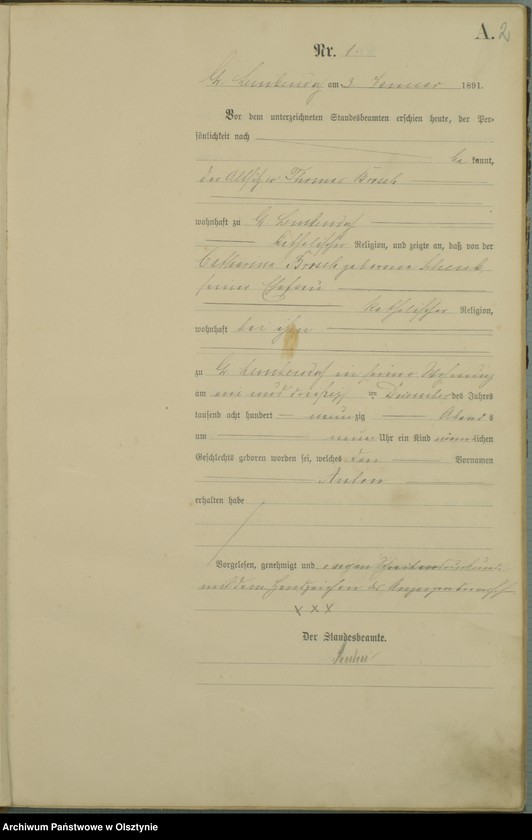image.from.unit.number "Geburts-Haupt-Register Nr 1 - 135"