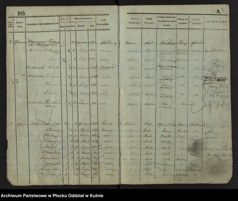 image.from.unit.number "Księga ludności stałej Nr 3 wsi: Dobrzelin i Marianków"