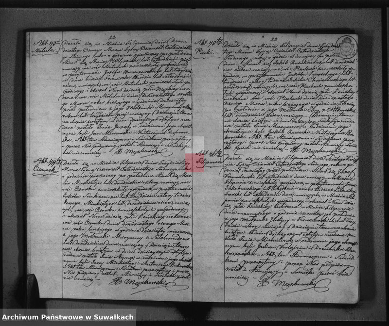 image.from.unit.number "Duplikat do zapisywania Aktów Urodzonych Zaślubionych i Zmarłych w Parafii Filipowskiey na rok 1847-my"