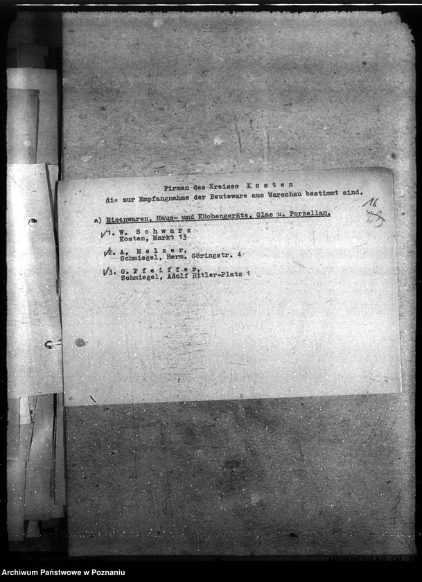 Obraz 20 z jednostki "Łupy wojenne zdobyte podczas powstania warszawskiego - Aktion Warschau. Hauptakten II."