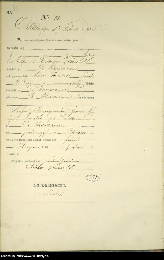 image.from.unit.number "Haupt-Sterbe-Register Nr 1 - 78"