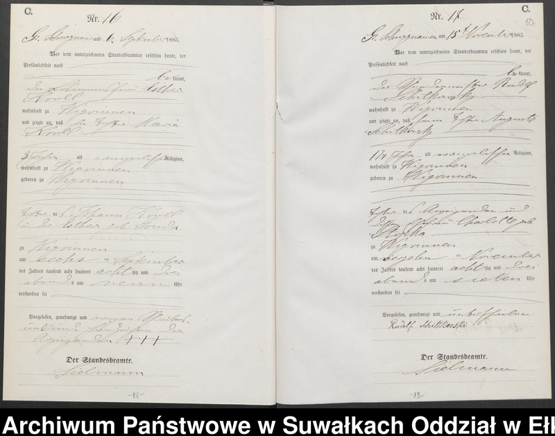 image.from.unit.number "Sterbe-Haupt-Register des Königlichen Preussischen Standes-Amtes Guszianka Kreis Sensburg"