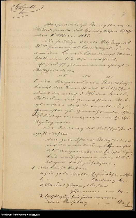 image.from.unit.number "Acta des [21]ten Provinzial-Landtages der Stände des Königreichs Preußen Wahlen"