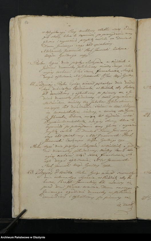 image.from.unit.number "Akta Zapowiedzi Gmina Janow powiat przasnyski z roku 1815-o/16"