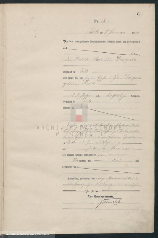 Obraz 6 z jednostki "Sterbe-Haupt-Register"