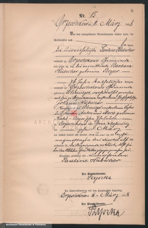 Obraz 18 z jednostki "Księga zgonów"