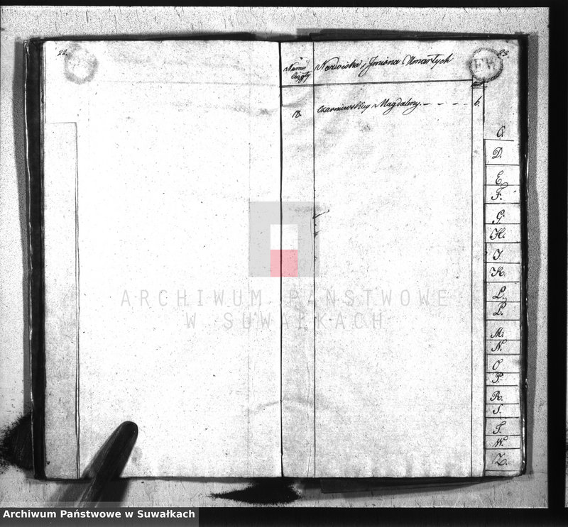 image.from.unit.number "Akta zejścia gminy wiżańskiey obwodu seyneńskiego, w województwie augustowskim od dnia 1-go stycznia do 31 grudnia 1825 roku"