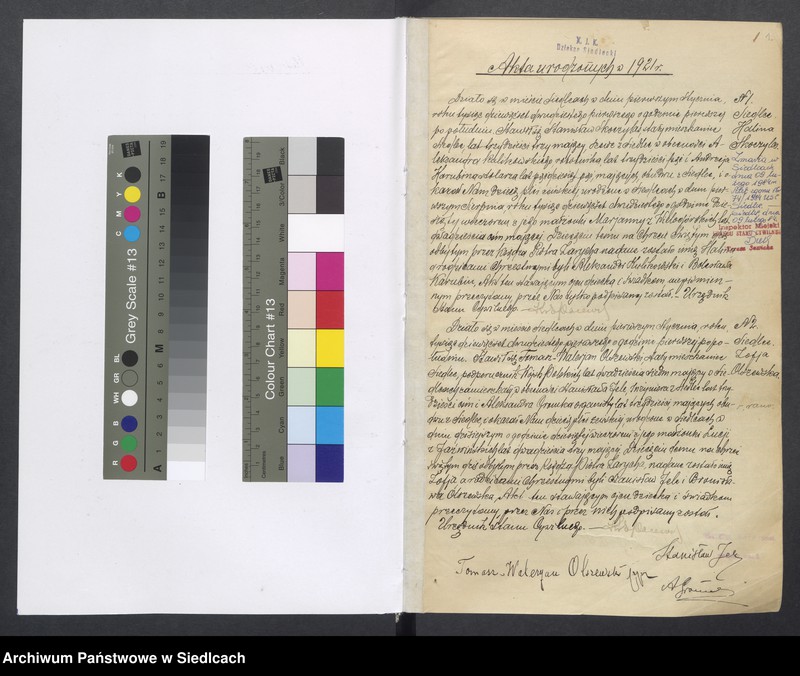 Obraz z jednostki "Akty urodzeń, małżeństw, zgonów"