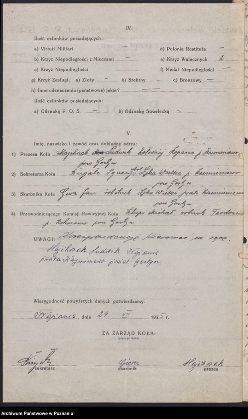 Obraz 6 z jednostki "Żytowiecko, powiat Gostyń - akta koła."