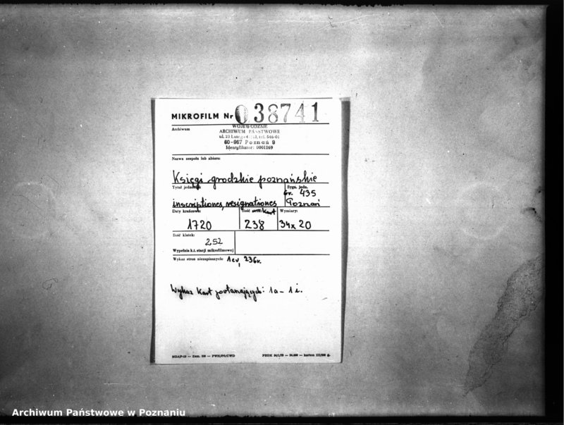 Obraz 2 z jednostki "Inscriptiones, resignationes [protocollon]"