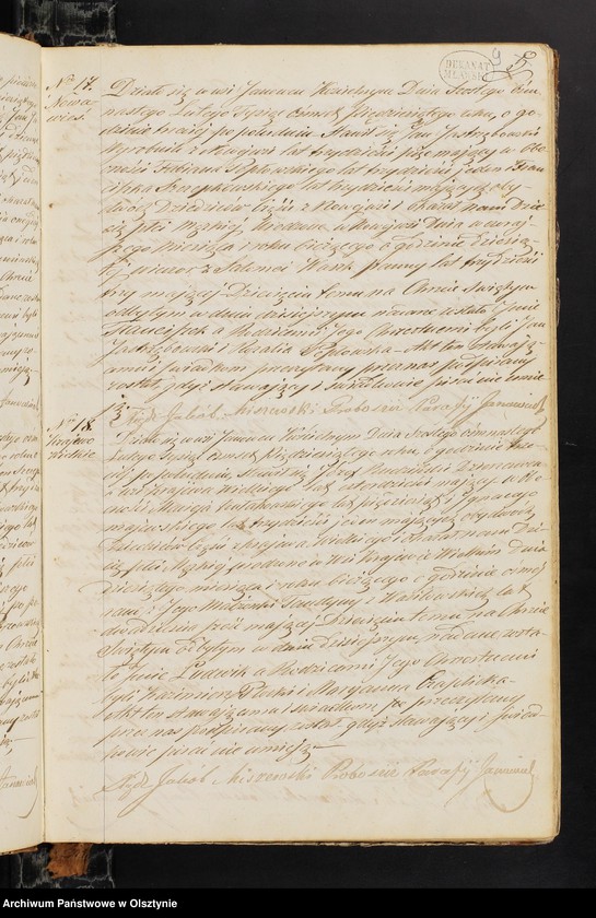 image.from.unit.number "Duplikat Parafii Janowieckiej Składający się z 3-ch Oddziałow to jest z Akt Urodzeń, Zejść i Zaślubień z Roku 1850"
