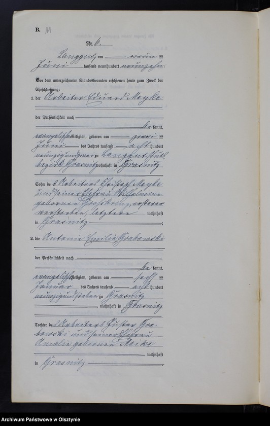 image.from.unit.number "Heirats-Neben-Register Nr 1 - 27"