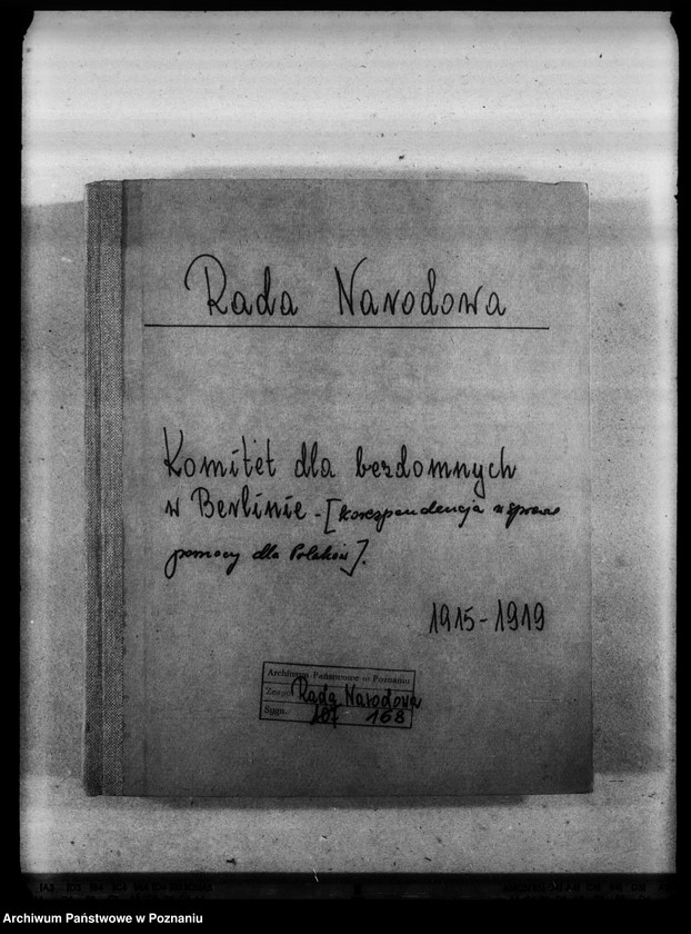 Obraz 4 z jednostki "Korespondencja Komitetu dla Bezdomnych w Berlinie w sprawie pomocy materialnej dla Polaków w Niemczech."