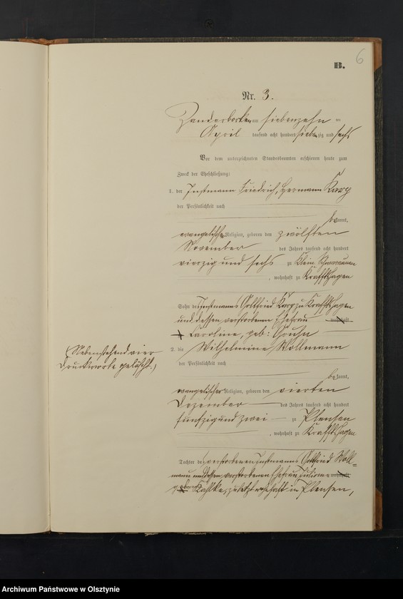Obraz 9 z jednostki "Heiraths-Neben-Register Nr 1 - 16"