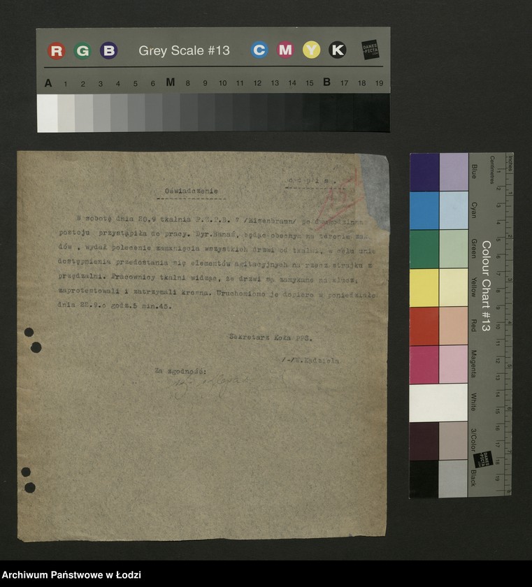 Obraz 2 z jednostki "Sprawozdania ze strajków według zakładów t. 1"