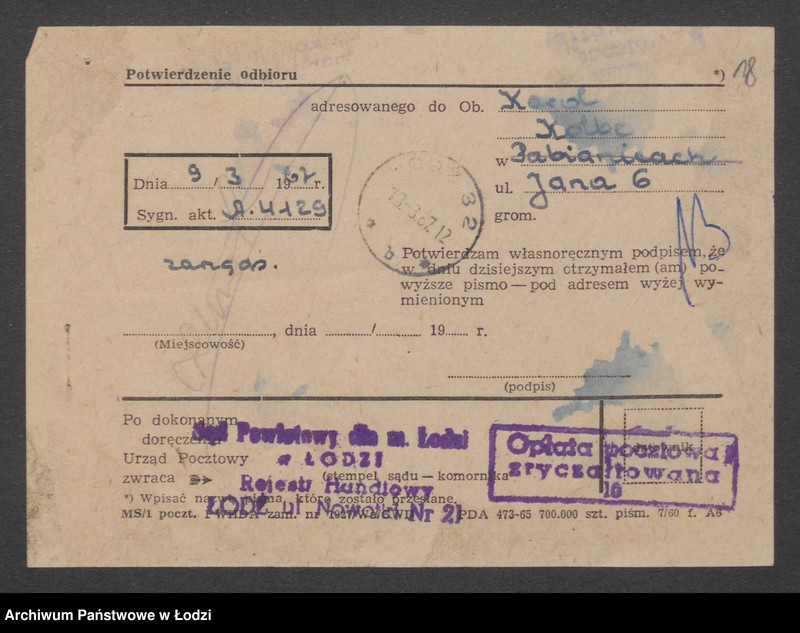 Obraz 20 z jednostki "Karol Kolbe w Pabianicach- garbarnia i wytwórnia artykułów technicznych"