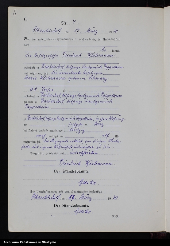 image.from.unit.number "Sterbe-Neben-Register Nr 1 - 14 [ Księga zgonów - wtóropis ]"